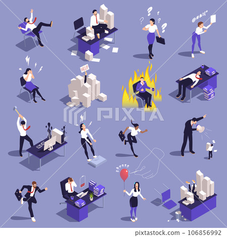 Office People Stress Set 106856992