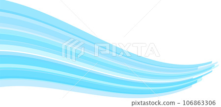Vector background image of wavy blue wavy lines 106863306