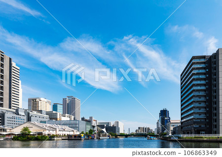 (Tokyo - Urban landscape) Early summer scenery around Tennoz 4 (Tokyo - Urban landscape) Early summer scenery around Tennoz 4 106863349