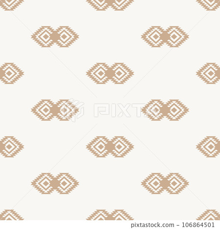 Minimal Southwestern Boho Navajo Seamless Pattern Minimal Southwestern Boho Navajo Seamless Pattern 106864501