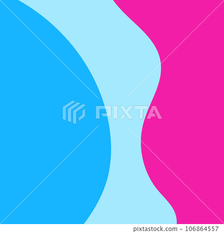 Pink and Blue Abstract Wavy Vector Background 106864557