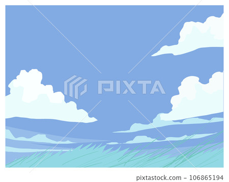 sky and cloud meadow 106865194