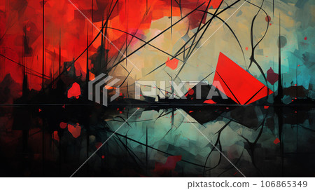 Abstract Depiction of Sadness and Depression 106865349