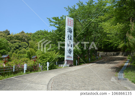 京都府木津川市加茂町參道上的海十山寺招牌 京都府木津川市加茂町參道上的海十山寺招牌 106866135