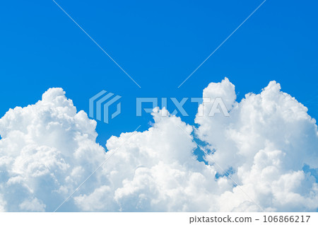 夏天的藍天白雲(夏天的天空圖片) 夏天的藍天白雲(夏天的天空圖片) 106866217