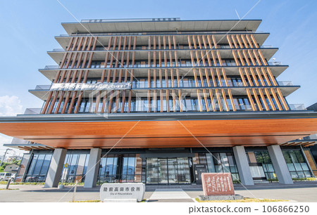 岩手縣陸前高田市政府 晴天時的陸前高田市政府 岩手縣陸前高田市政府 晴天時的陸前高田市政府 106866250