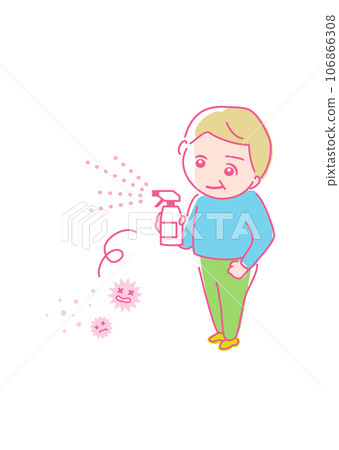 Stock Illustration: Spring cleaning icon_year-end_elderly Stock Illustration: Spring cleaning icon_year-end_elderly 106866308