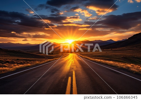 The open road. Generative AI 106866345