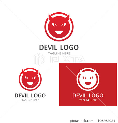 Devil horn Vector icon 106868084