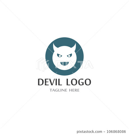 Devil horn Vector icon 106868086