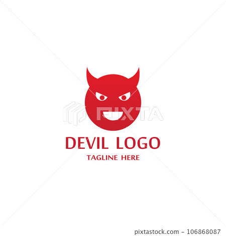 Devil horn Vector icon 106868087