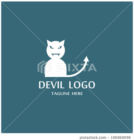 Devil horn Vector icon Devil horn Vector icon 106868096