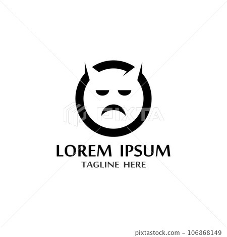 Devil horn Vector icon 106868149