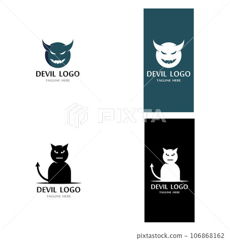 Devil horn Vector icon 106868162