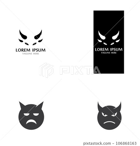 Devil horn Vector icon 106868163