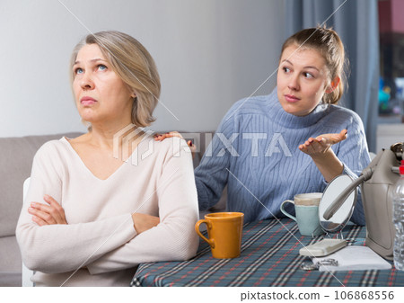 Adult daughter blames her mom 106868556