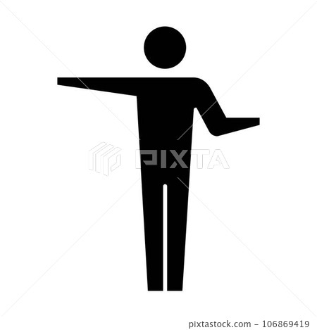 Man icon open arms vector male person with raised hands symbol in a glyph pictogram illustration Man icon open arms vector male person with raised hands symbol in a glyph pictogram illustration 106869419