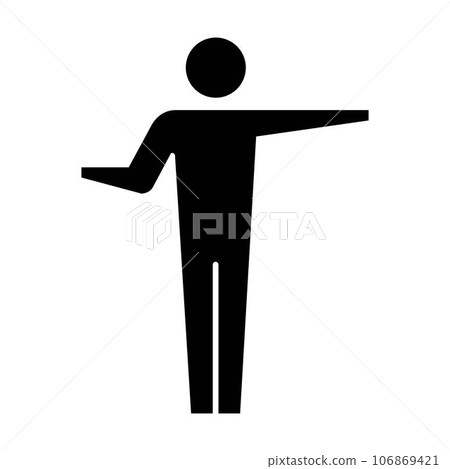 Man icon open arms vector male person with raised hands symbol in a glyph pictogram illustration Man icon open arms vector male person with raised hands symbol in a glyph pictogram illustration 106869421