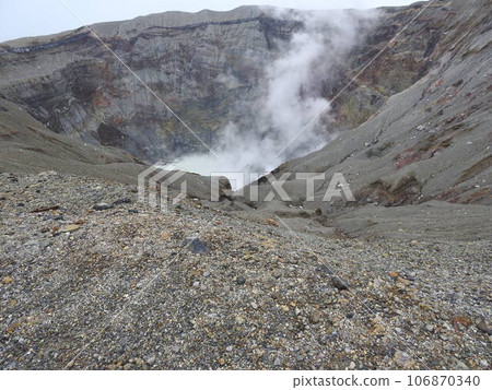 Volcanic smoke from Mt. Aso Volcanic smoke Volcanic smoke from Mt. Aso Volcanic smoke 106870340