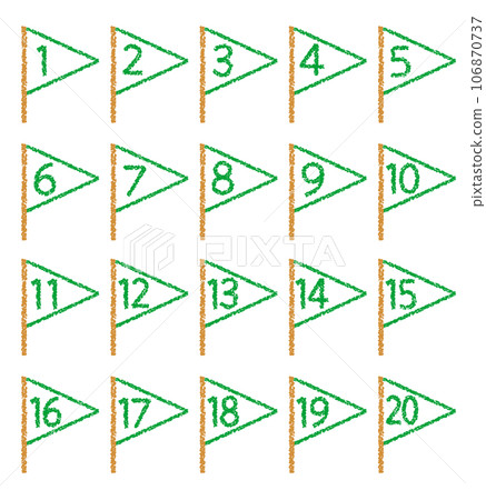 手繪蠟筆素材 數字圖標設置為20 手繪蠟筆素材 數字圖標設置為20 106870737