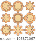 Flower cute vector set 106871067