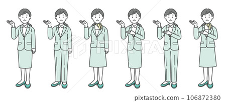 一位女商人對角給予指導 106872380