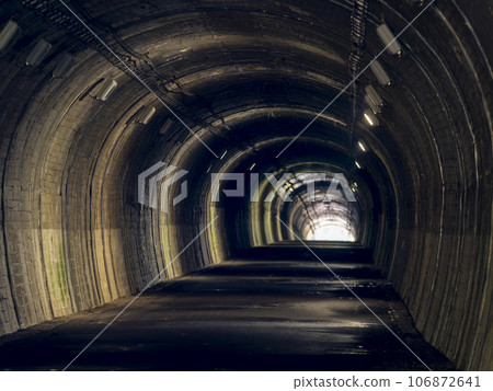 dark old tunnel 106872641