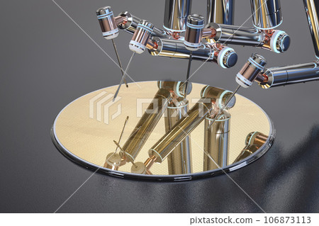 Semiconductor manufacturing with robotic arms and silicon wafers Semiconductor manufacturing with robotic arms and silicon wafers 106873113