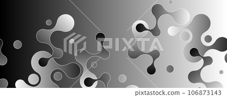Abstract vector design with geometric connect Molecules creative graphic shapes Medicine and biology dna element 106873143