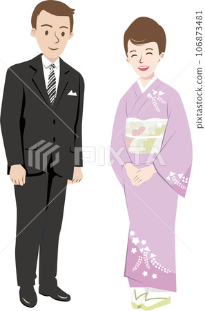 men and women in formal wear 106873481