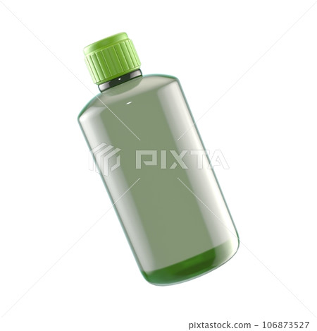 green cosmetic bottle isolated on white green cosmetic bottle isolated on white 106873527