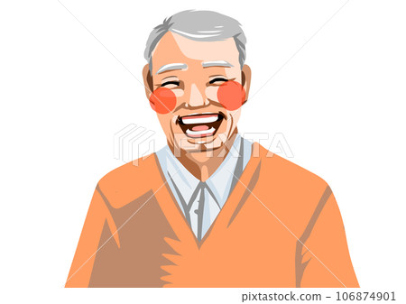 Grandpa's shy smile Grandpa's shy smile 106874901