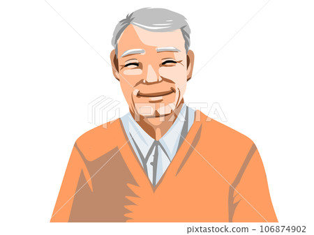 Grandpa's shy smile Grandpa's shy smile 106874902