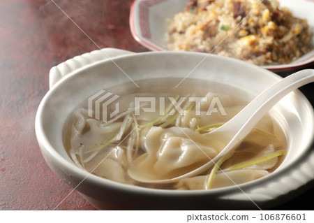 boiled gyoza boiled gyoza 106876601