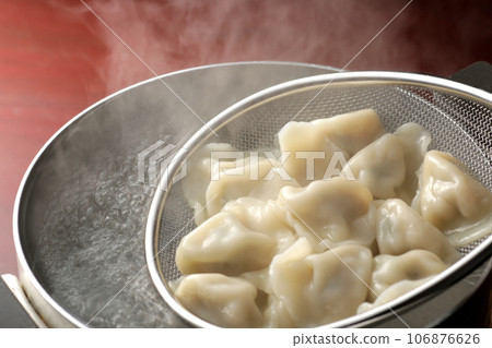boiled gyoza boiled gyoza 106876626