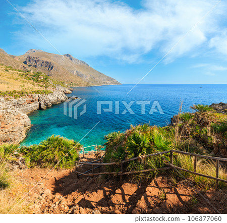 Sea bay in Zingaro Park, Sicily, Italy 106877060