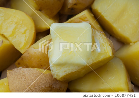 Puffed sweet potato, jaga butter Puffed sweet potato, jaga butter 106877451