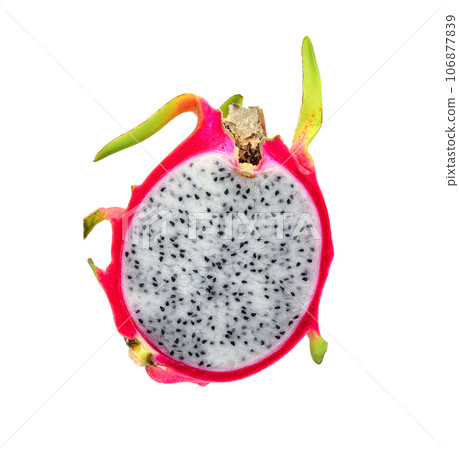 dragon fruit isolated on white. 106877839