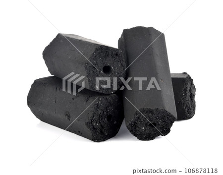 charcoal isolated on white background 106878118