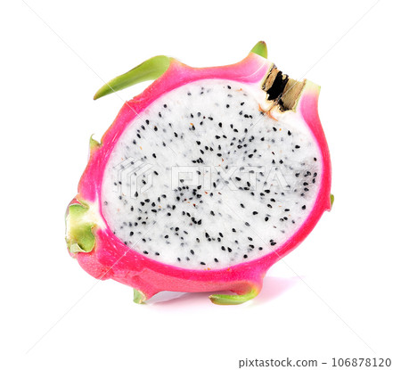 fresh dragon fruit on white background 106878120