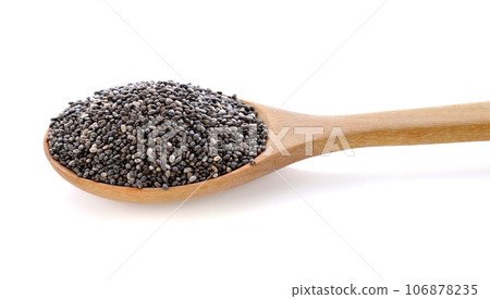 chia seeds isolated on white chia seeds isolated on white 106878235