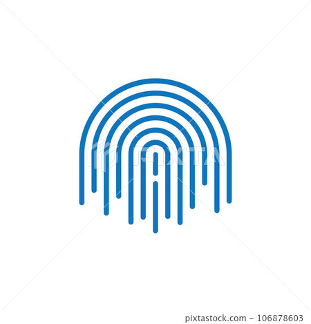 Fingerprint logo icon Fingerprint logo icon 106878603