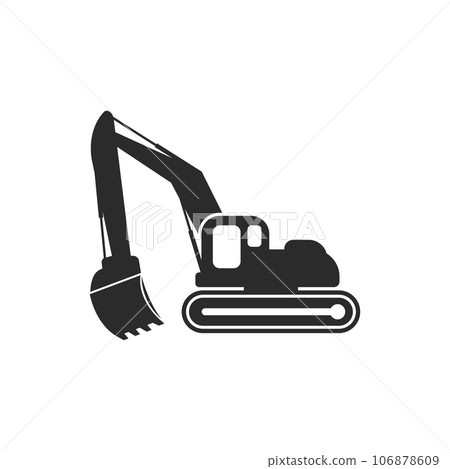 Excavator logo icon 106878609