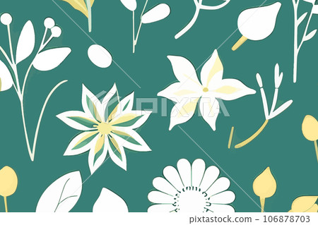 Abstract linear shape of flowers background 106878703