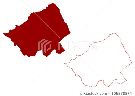 Gau District (Switzerland, Swiss Confederation, Canton of Solothurn or Soleure) map vector illustration, scribble sketch Bezirk Gau map Gau District (Switzerland, Swiss Confederation, Canton of Solothurn or Soleure) map vector illustration, scribble sketch Bezirk Gau map 106878874