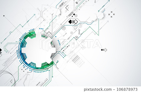 Abstract technology background. Communication concept, futuristic digital innovation background. Vector illustration Abstract technology background. Communication concept, futuristic digital innovation background. Vector illustration 106878973