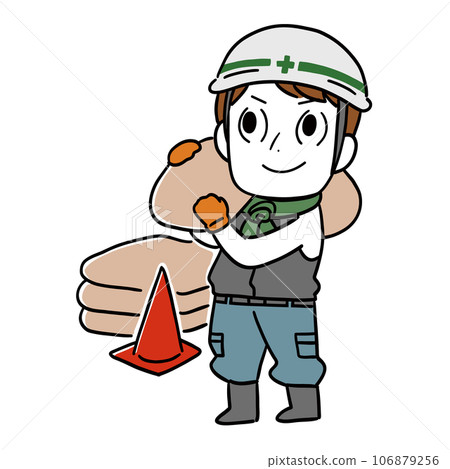 建築工地微笑的男人 建築工地微笑的男人 106879256