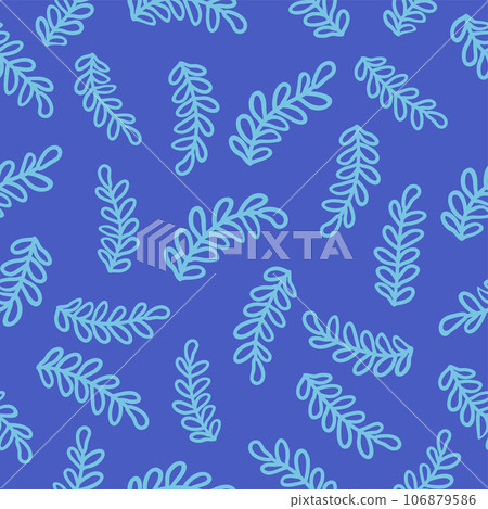 Flourish nature summer garden textured background. Floral seamless pattern. Branch with leaves ornamental texture Flourish nature summer garden textured background. Floral seamless pattern. Branch with leaves ornamental texture 106879586