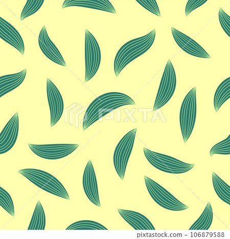 Flourish nature summer garden textured background. Floral seamless pattern. Branch with leaves ornamental texture 106879588