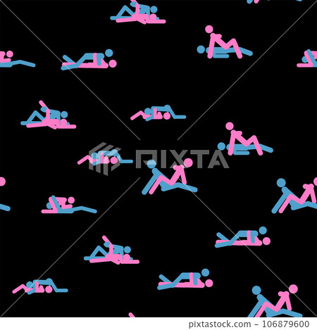 Kama Sutra, seamless pattern, design, poster, fabric. Kamasutra, sketchy poses for making love. Set. Kama Sutra, seamless pattern, design, poster, fabric. Kamasutra, sketchy poses for making love. Set. 106879600